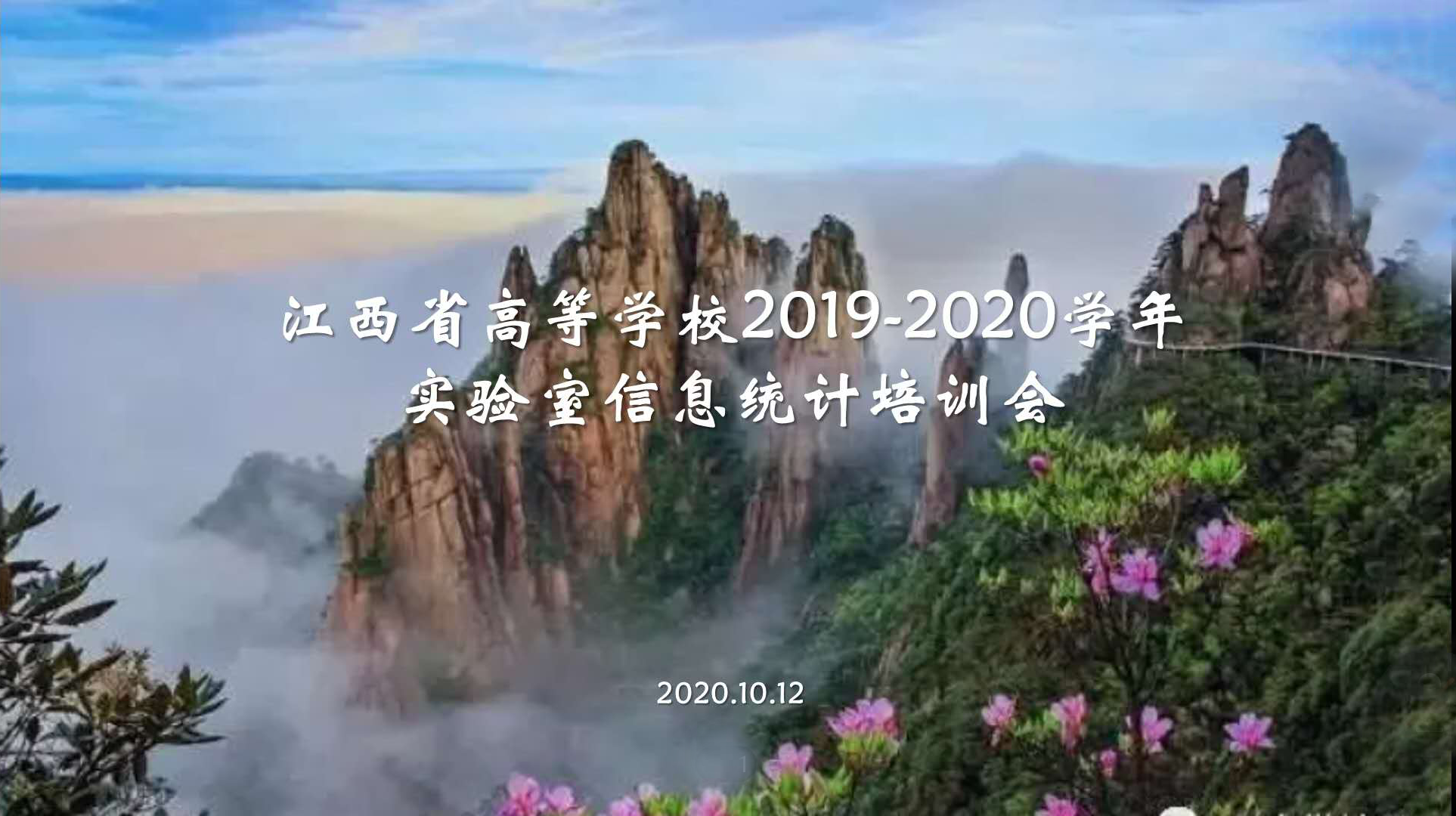 2019-2020学年全省高等学校实验室信息统计线上培训会成功举办
